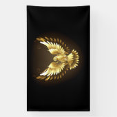 金フェイク箔ピースドゥーヴオンブラック 横断幕 (縦)