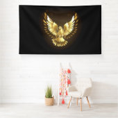 金フェイク箔ピースドゥーヴオンブラック 横断幕 (インサイチュ)