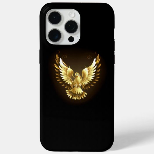 金フェイク箔ピースドゥーヴオンブラック Case-Mate iPhoneケース (裏面)