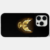 金フェイク箔ピースドゥーヴオンブラック Case-Mate iPhoneケース (裏面 (横))