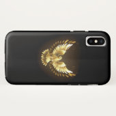 金フェイク箔ピースドゥーヴオンブラック Case-Mate iPhoneケース (裏面(横))