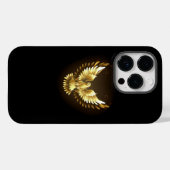 金フェイク箔ピースドゥーヴオンブラック Case-Mate iPhoneケース (裏面 (横))