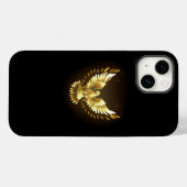 金フェイク箔ピースドゥーヴオンブラック Case-Mate iPhoneケース (裏面 (横))