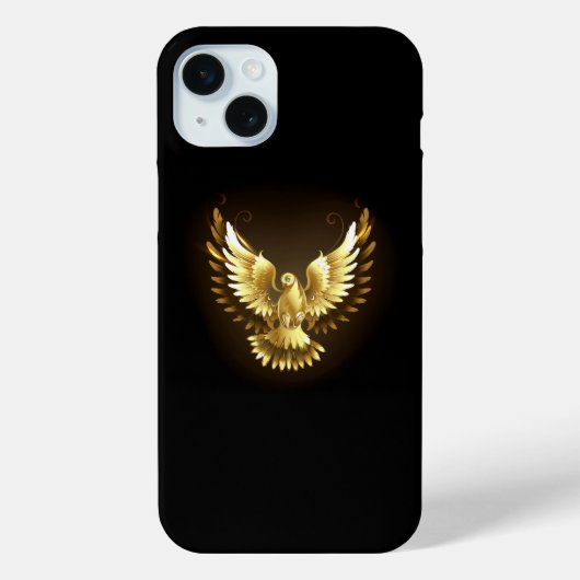 金フェイク箔ピースドゥーヴオンブラック Case-Mate iPhoneケース (裏面)