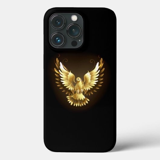 金フェイク箔ピースドゥーヴオンブラック Case-Mate iPhoneケース (裏面)