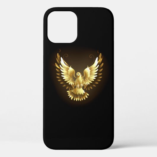 金フェイク箔ピースドゥーヴオンブラック Case-Mate iPhoneケース (裏面)