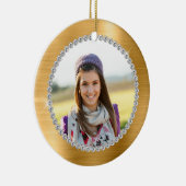 金フェイク箔ファミリーフォトモノグラム セラミックオーナメント (右)