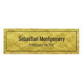 金フェイク箔フレームプロフェッショナル名タグ 名札 (正面)