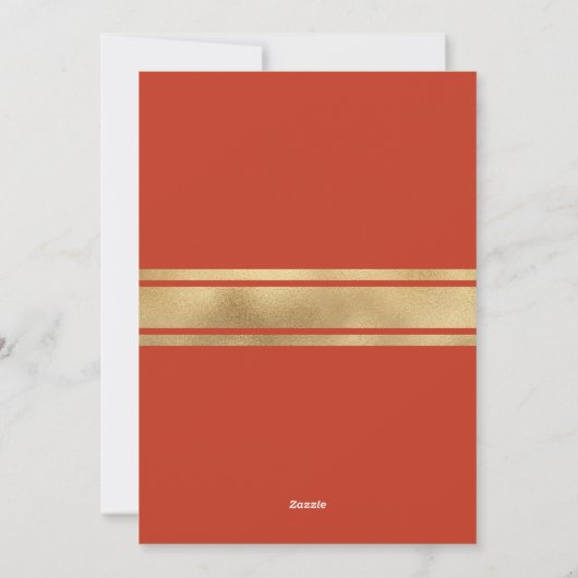 金フェイク箔フレーム平和と愛の写真 シーズンカード (裏面)