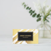 金フェイク箔ブラシストロモダンーク名刺 名刺 (スタンド正面)