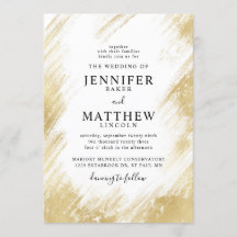 金フェイク箔ブラシ結婚ストローク