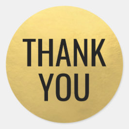 金フェイク箔ブラックスクリプト書道ありがとう ラウンドシール