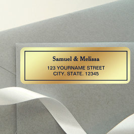 金フェイク箔ブルー結婚ズ ラベル