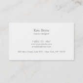 金フェイク箔ベエストライプのージリンモダンン 名刺 (裏面)