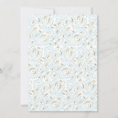 金フェイク箔ボーイバプテスマ招待状 招待状 (裏面)