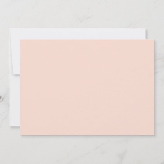 金フェイク箔レターH赤面フローラモノグラム 招待状 (裏面)