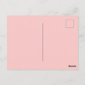 金フェイク箔レターZ赤面フローラモノグラム ポストカード (裏面)