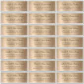 金フェイク箔個人結婚住所 シール (正面)