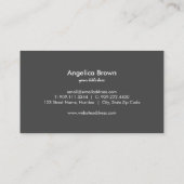 金フェイク箔傘名刺 名刺 (裏面)