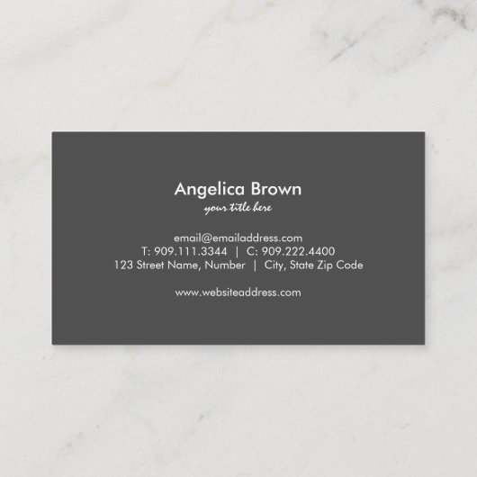 金フェイク箔傘名刺 名刺 (裏面)