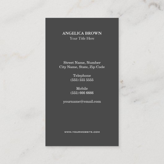 金フェイク箔傘 名刺 (裏面)