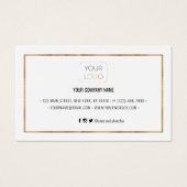 金フェイク箔効果額割引クーポンカード (裏面)