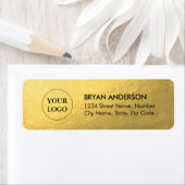 金フェイク箔差出人住所ラベル ラベル (インサイチュ)