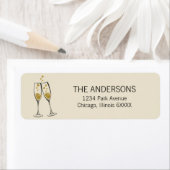 金フェイク箔応援新年の住所 シール (インサイチュ)