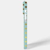 金フェイク箔水玉模様パタパーソナライズされたーン Case-Mate iPhoneケース (裏面 / 左)