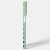 金フェイク箔水玉模様パタパーソナライズされたーン Case-Mate iPhoneケース (裏面 / 右)