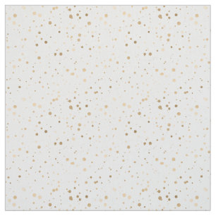 金フェイク箔紙吹雪ドットパターン（の模様が）ある ファブリック