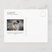 金フェイク箔紙吹雪ホワ結婚イトの駆け落ち 案内ポストカード (裏面)