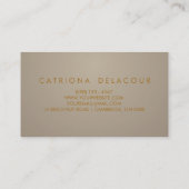 金フェイク箔紙吹雪名刺 名刺 (裏面)