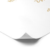 金フェイク箔紙吹雪赤ちゃんシャワー歓迎サイン ポスター (角)