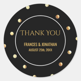 金フェイク箔紙吹雪 |結婚様のお願い ラウンドシール