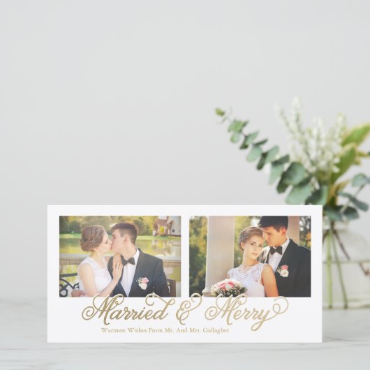金フェイク箔結婚したとメリー2-Photo シーズンカード (スタンド正面)