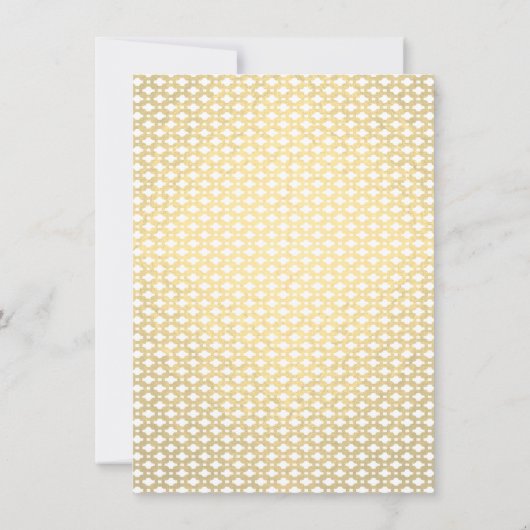 金フェイク箔結婚50周年記念招待状 招待状 (裏面)