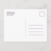 金フェイク箔2写真の卒業発表 案内ポストカード (裏面)