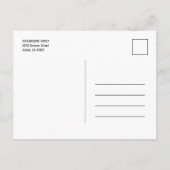 金フェイク箔2写真卒業 案内ポストカード (裏面)