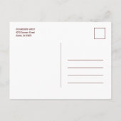 金フェイク箔2写真卒業 案内ポストカード (裏面)