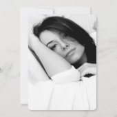 金フェイク箔40th誕生日招待状//赤面 招待状 (裏面)