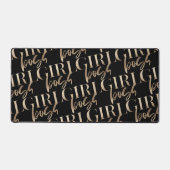 金フェイク箔 |女の子ボス |ウルトラモダン デスクマット (正面)