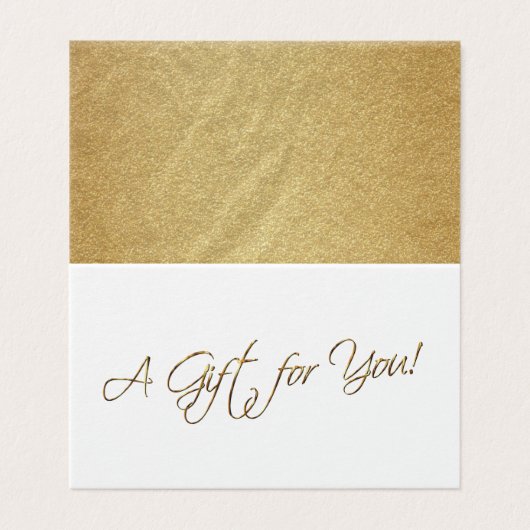 金フェイク箔 – 贈り物 (外部フラット)