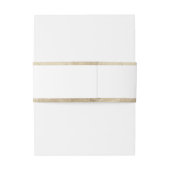 金フェイク金ゴールド縁どシンプル結婚ズ 招待状ベリーバンド (裏面例)