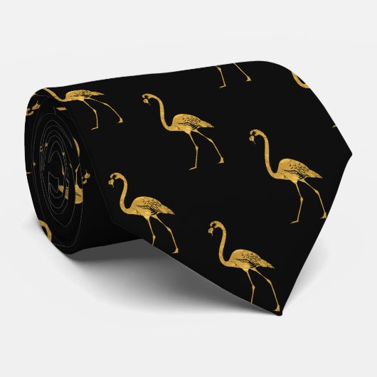 金フラミンゴTP ネクタイ (ロール)