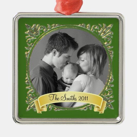 金フレーム メタルオーナメント (正面)