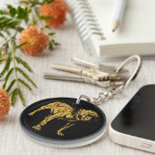 金ブルドッグ キーホルダー (正面右)