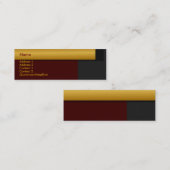 金ボーダープロフィールカード スキニー名刺 (正面/裏面)