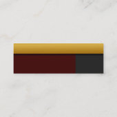 金ボーダープロフィールカード スキニー名刺 (裏面)