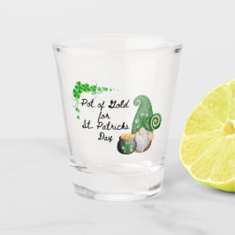 金ポットを手にしたレプラカウンのイラスト ショットグラス